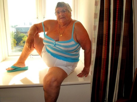 granny caught on hiddencam nude image 1