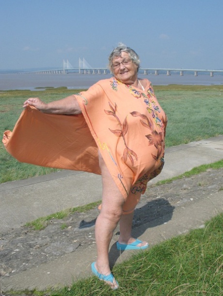 sweet fat granny nude image 1