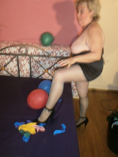 balloon tits granny