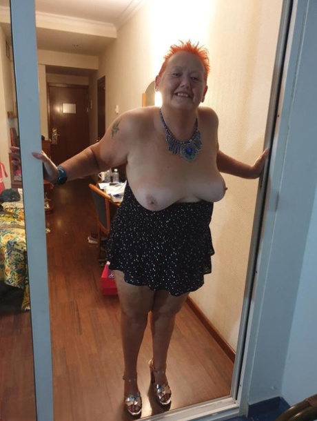 very old fat saggy granny tits