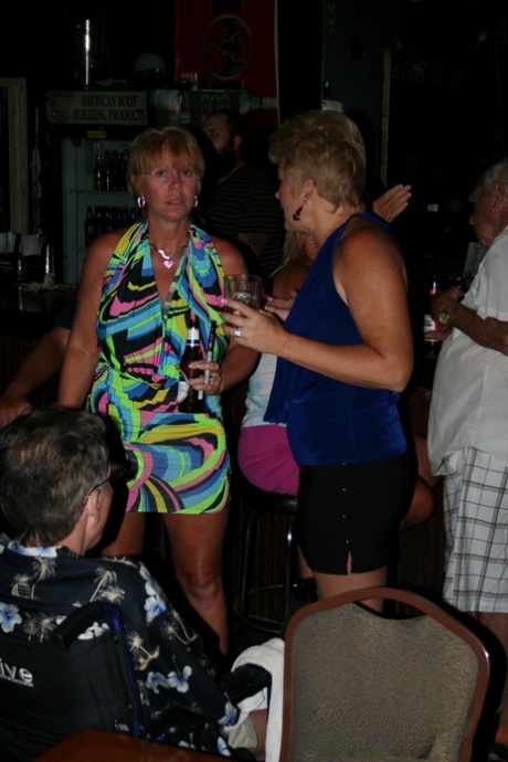 older women fun strip tease